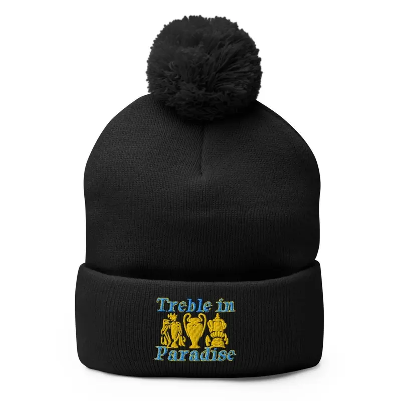 Treble In Paradise Pom Pom Beanie