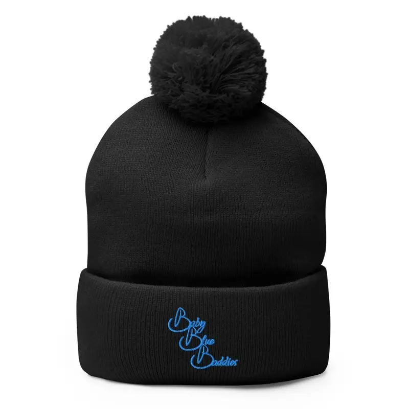 Baby Blue Baddies Pom Pom Beanie